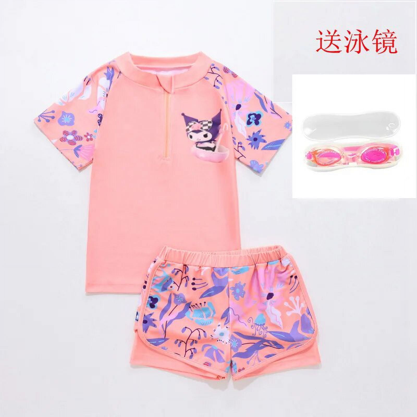 2023 Sanrioes Anime Kuromi Cartoon Children s Swimwear Two Piece Girls 2023-sanrioes-anime-kuromi-cartoon-children-s-swimwear-two-piece-girls