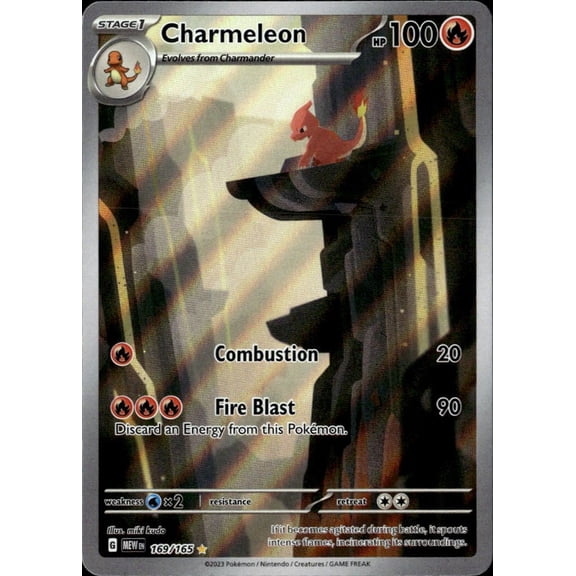 2023 Scarlet & Violet 151 Charmeleon Holo Secret Rare #169/165