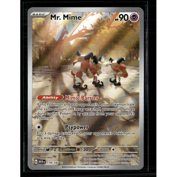 2023 Scarlet & Violet 151 MR. Mime Holo Secret Rare #179/165