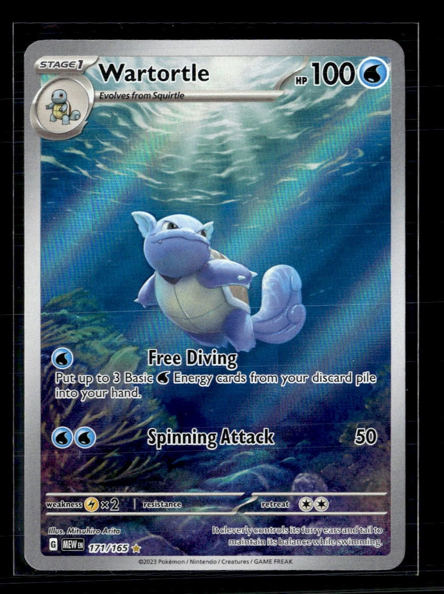 pokemon card with the most damage Pokemon 151 sv2a Squirtle AR 170/165 – Card Galaxy