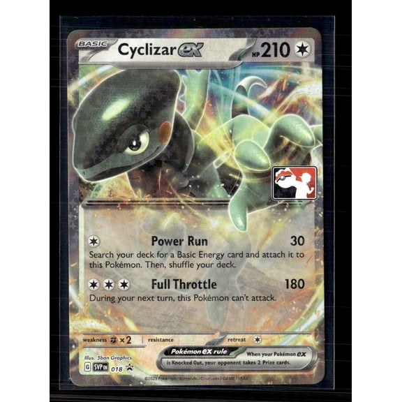 2023 Pokemon Scarlet & Violet Cyclizar EX Black Star Promo SVP EN 018 Holo Trading Card
