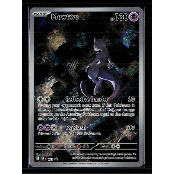 2023 Scarlet & Violet Mewtwo Holo Black Star Promo #SVP EN 052