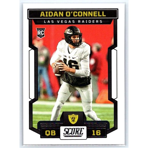 2023 Score Football Card Aidan O'Connell #310 RC Las Vegas Raiders