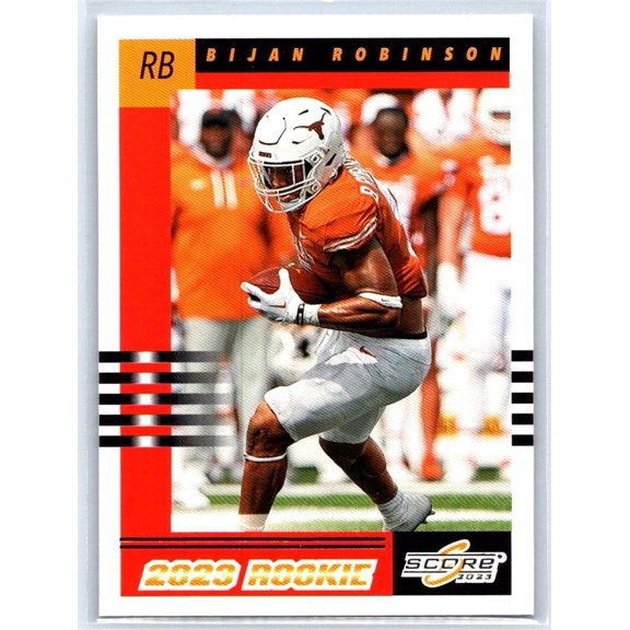 2023 Score 2003 Throwback Rookies #5 Bijan Robinson Texas Longhorns Football Card
