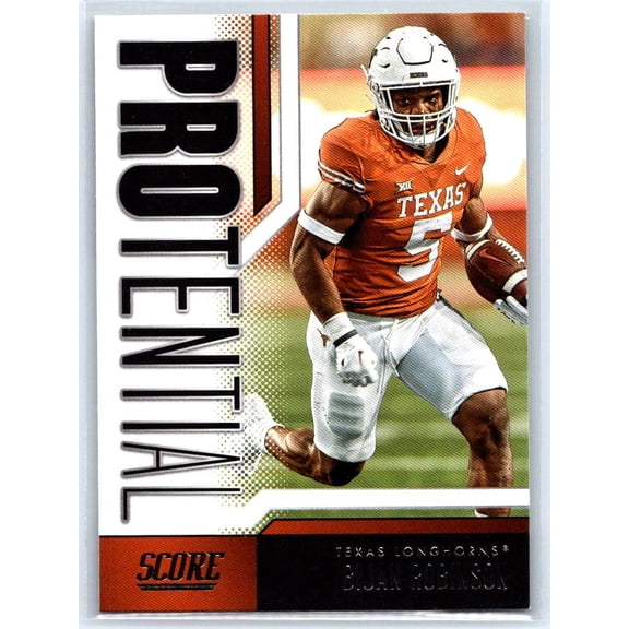 2023 Score Bijan Robinson #7 Protential Texas Longhorns Football Card
