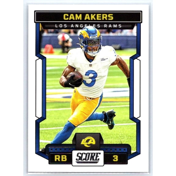 Near Mint Plus 2023 Score Cam Akers Mascot Network #162 Los Angeles Rams Football Card
