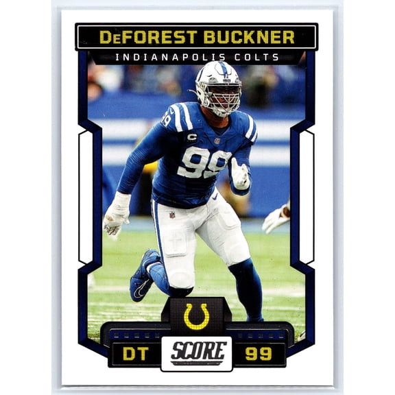 2023 Score DeForest Buckner No 14 Indianapolis Colts Football Card Near Mint
