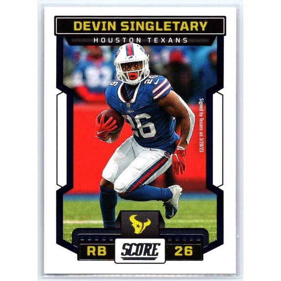 2023 Score Near Mint Devin Singletary #270 Houston Texans Football Card
