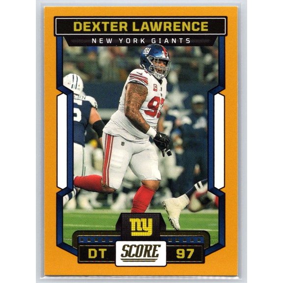 Near Mint 2023 Score Gold Dexter Lawrence #239 Football Card