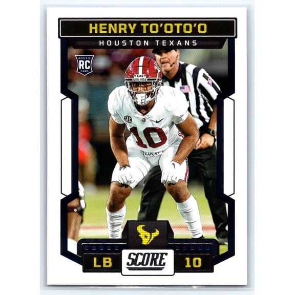 2023 Score Henry To'oTo'o #378 RC Houston Texans NFL FOOTBALL Trading Card