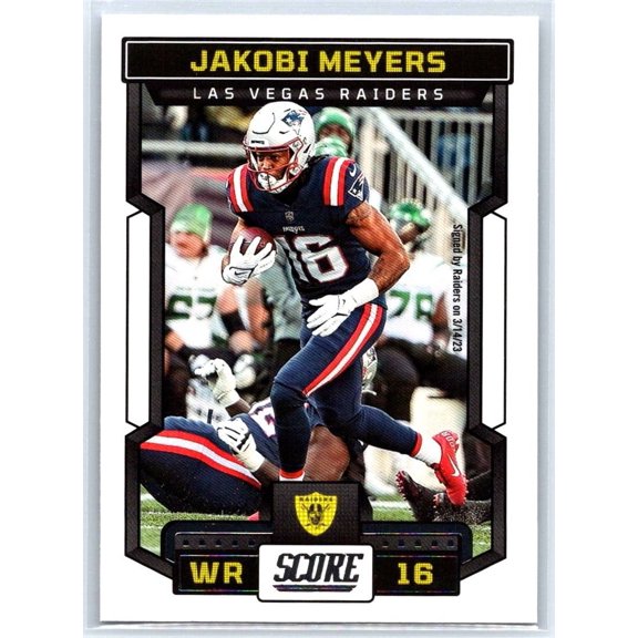 2023 Score Football Card Jakobi Meyers #284 Las Vegas Raiders Near Mint or Better