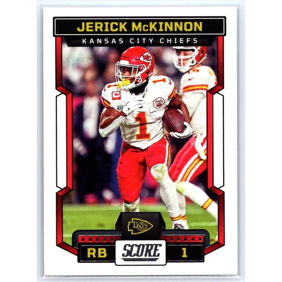 2023 Score Near Mint Jerick McKinnon #130 Kansas City Chiefs Football Card