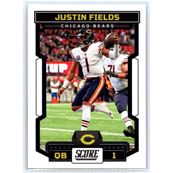 2023 Score Justin Fields #99 Chicago Bears Football Card