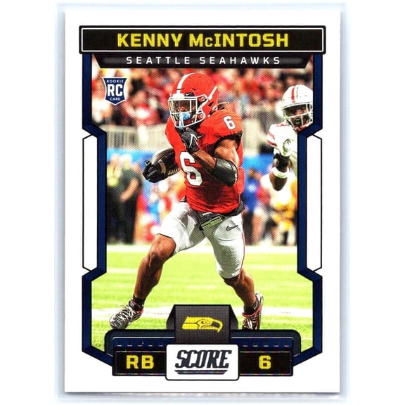 2023 Score Seattle Seahawks Kenny McIntosh #320b RC Near Mint Football Card