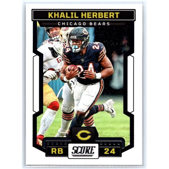 2023 Score Khalil Herbert #101 Chicago Bears Football Card Near Mint
