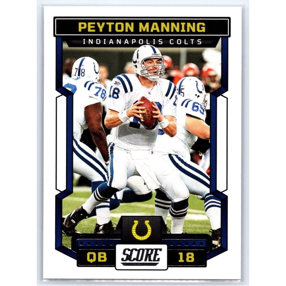 2023 Score Football Card Near Mint Peyton Manning Indianapolis Colts #16