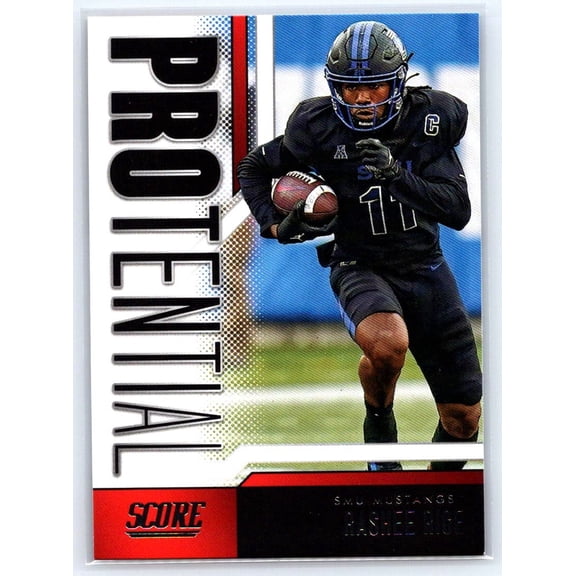 2023 Score Rashee Rice #22 Protential Trading Card SMU Mustangs NFL Football