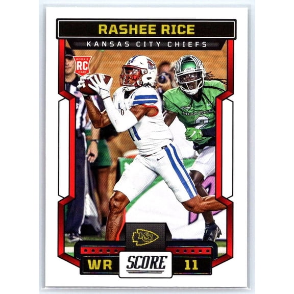 2023 Score Rashee Rice #352 RC Kansas City Chiefs Near Mint NFL Football Card