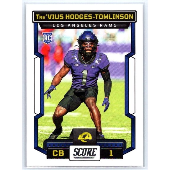2023 Score Tre'Vius Hodges-Tomlinson #391 RC Los Angeles Rams Football Card