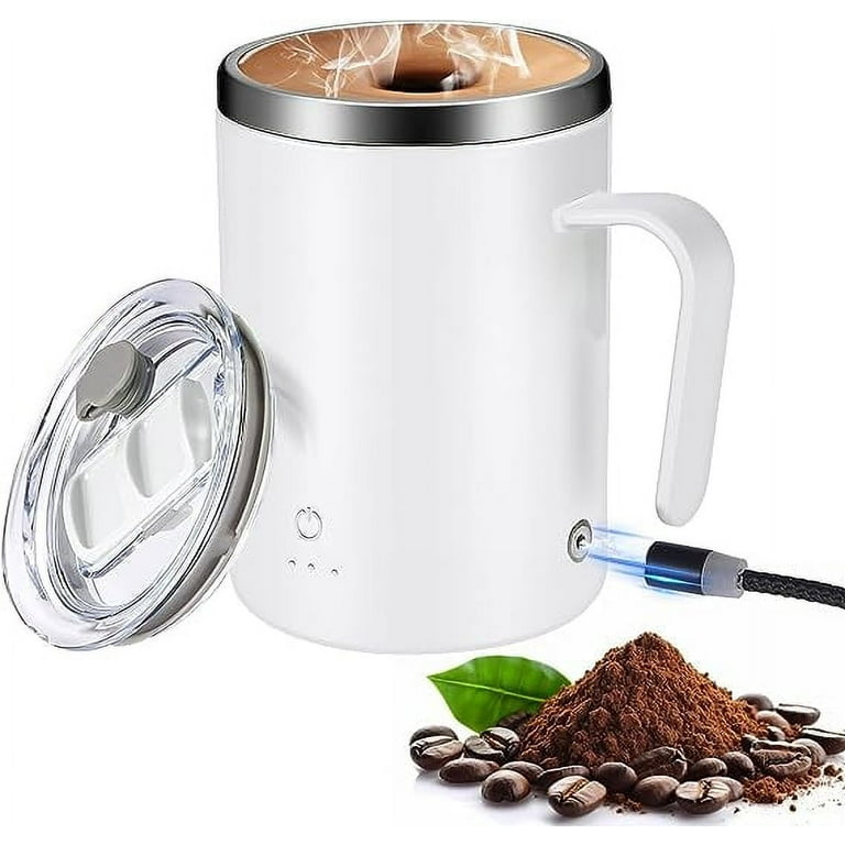 400ml Stainless Steel Electric Self Stirring Coffee Cup Chocolate