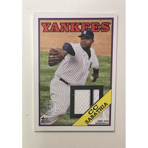 2023 Series 1 Baseball CC Sabathia #88R-CS Relic Memorabilia Insert