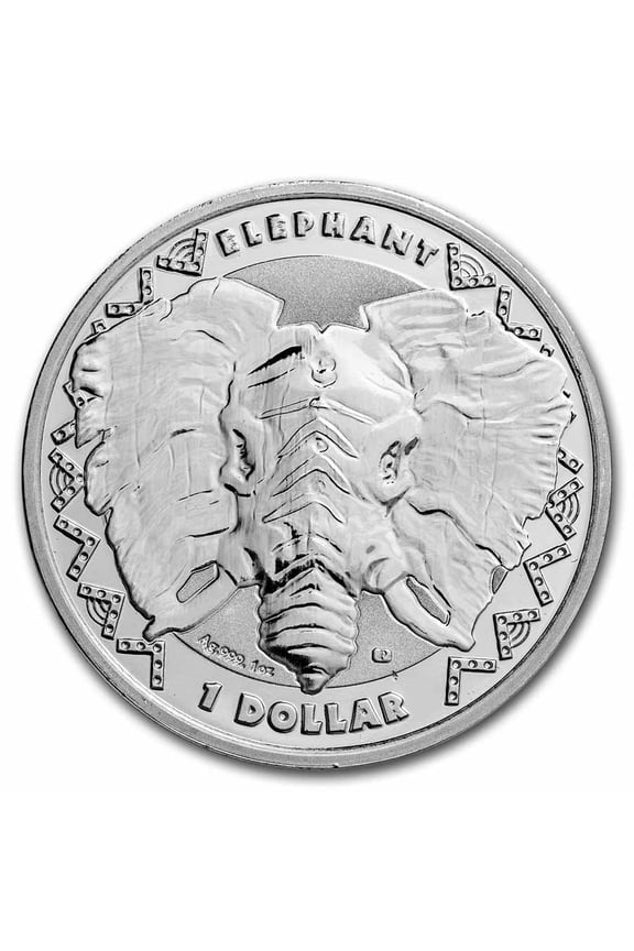 2023 Sierra Leone 1 oz Silver $1 Big Five: Elephant BU