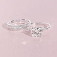 2023 Silver Promise Rings Delicate Design 2PCS Set Diamond Fashion Ring ...