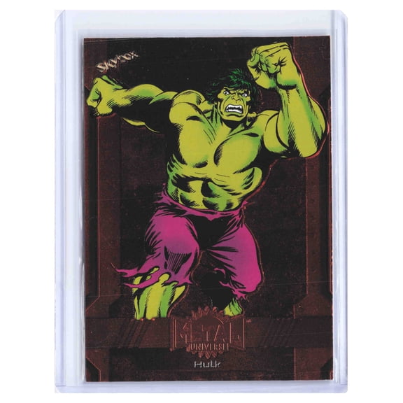 2023 SkyBox Marvel Metal Universe Avengers Hulk Copper Parallel #158