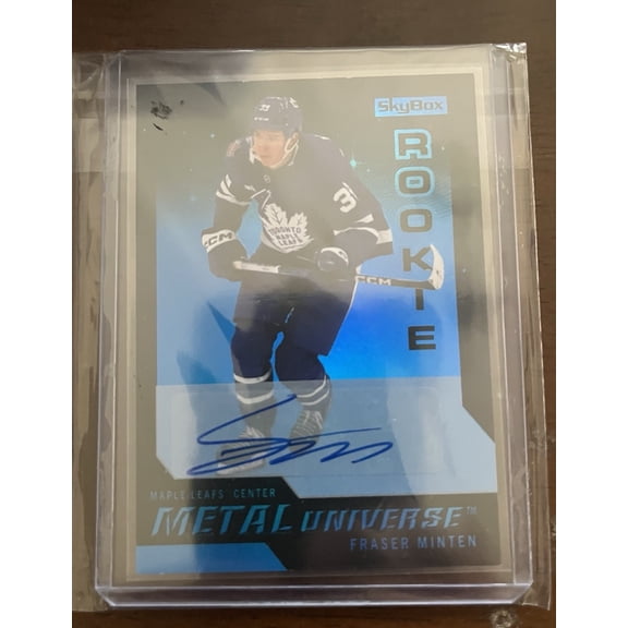2023 SkyBox Metal Universe 2008-09 Rookie Retros Fraser Minten #R-29 Retro Autograph Rookie