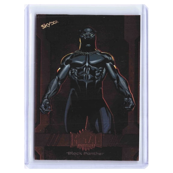 2023 SkyBox Metal Universe Avengers Black Panther Copper Parallel #108 Trading Card