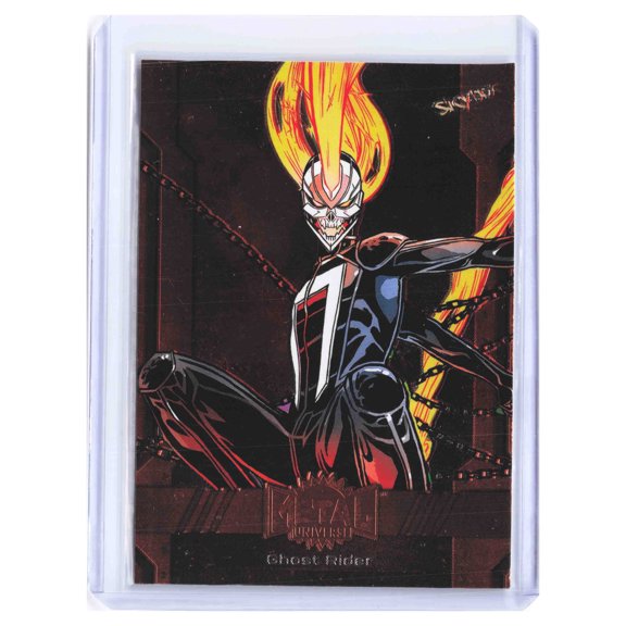 2023 SkyBox Metal Universe Avengers Copper Parallel #184 Ghost Rider Robbie Reyes Card
