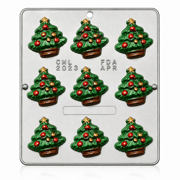 Candy Molds N More 9-Cavity Christmas Tree Plastic Chocolate Candy Mold, 2023