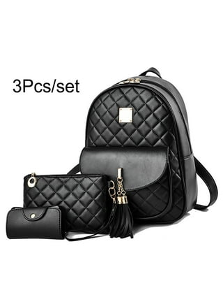 Backpack purse with matching wallet