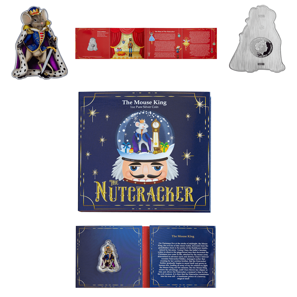 PAMP 2023 Solomon Islands The Nutcracker Mouse King 1 oz .9999 Fine Silver Coin