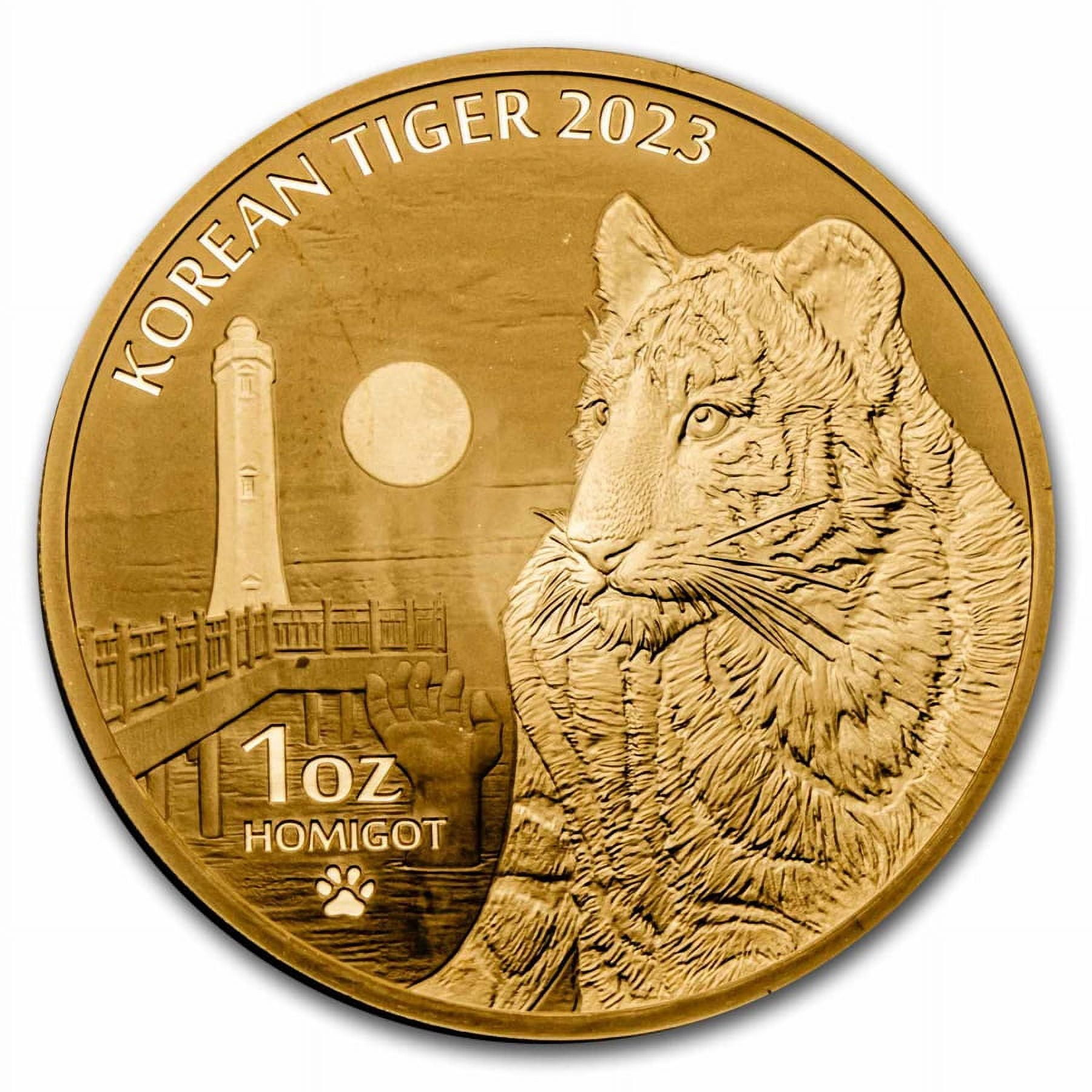 KOMSCO 2023 South Korea 1 oz Gold Tiger BU (w/Box & COA)
