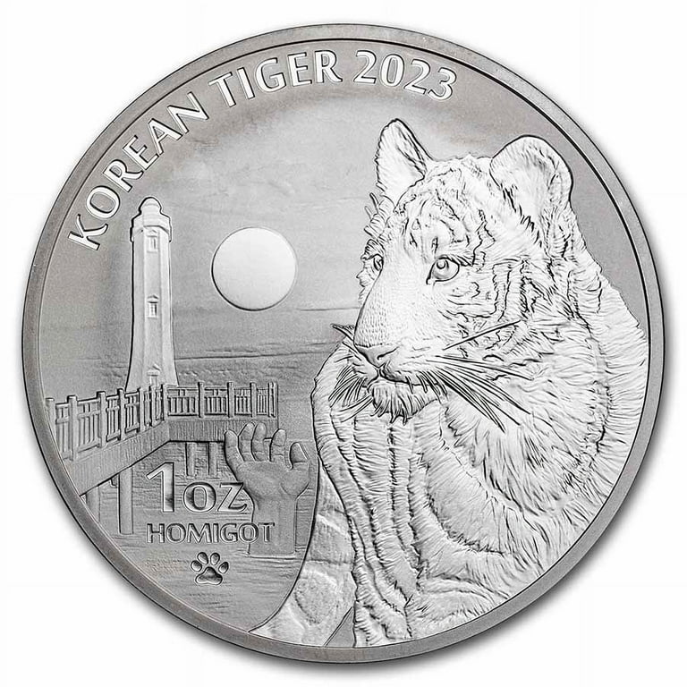 2023 South Korea 1 oz Silver Tiger BU - Walmart.com