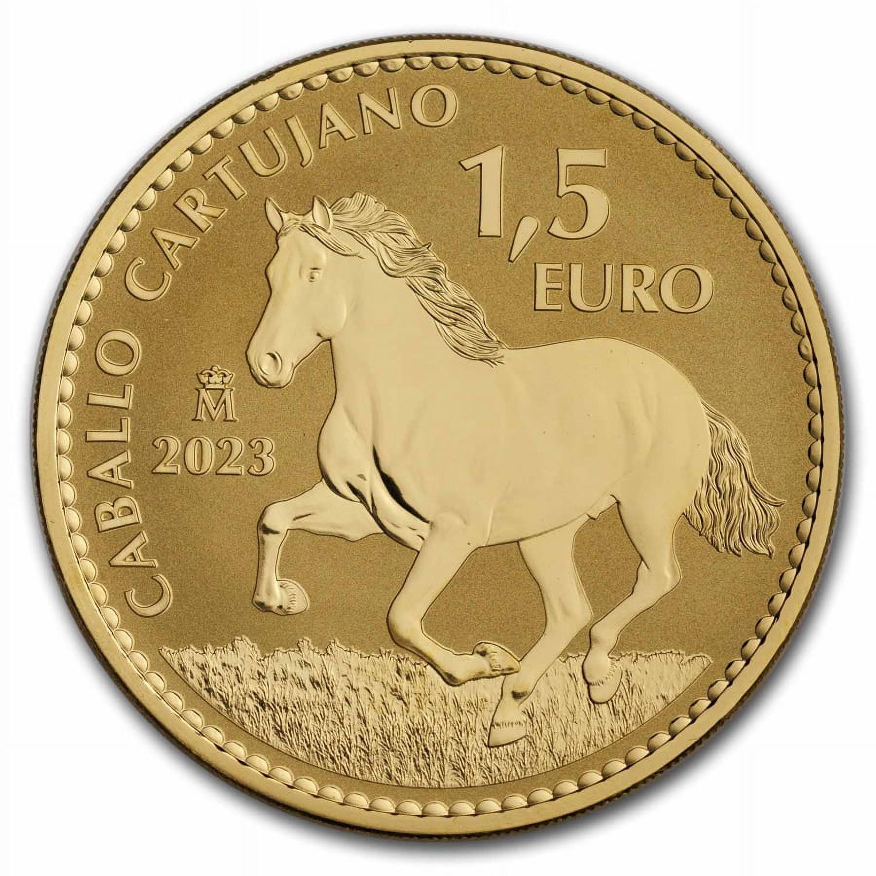 2023 Spain 1 oz Gold Reverse Proof Stallion Doubloon - Walmart.com