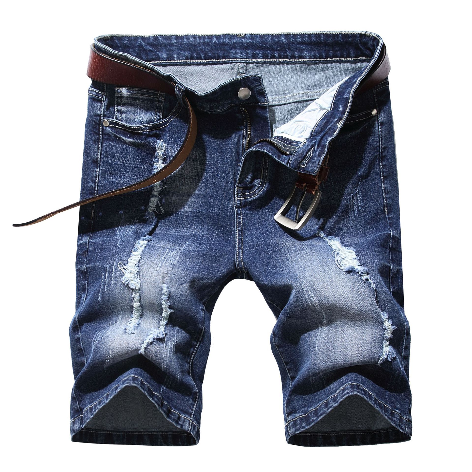 2023 Spring and Autumn New Stitching Jeans Fashion Trend Men‘s Micro