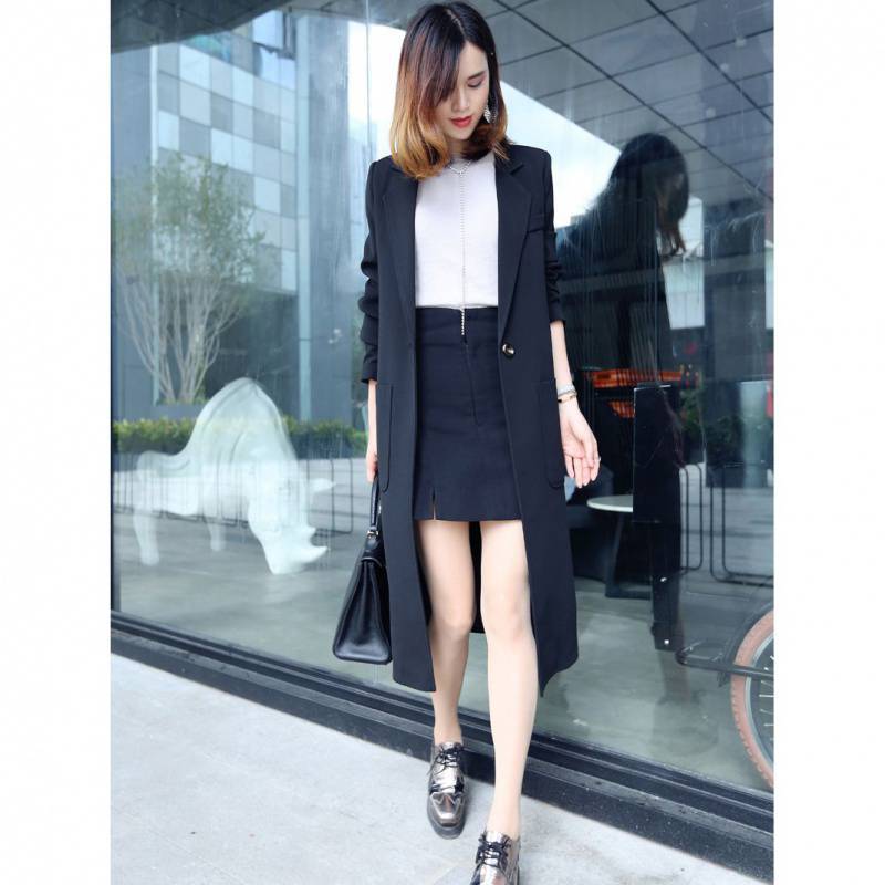 2023 Spring and Autumn new midlength small suit women‘s jacket fashion