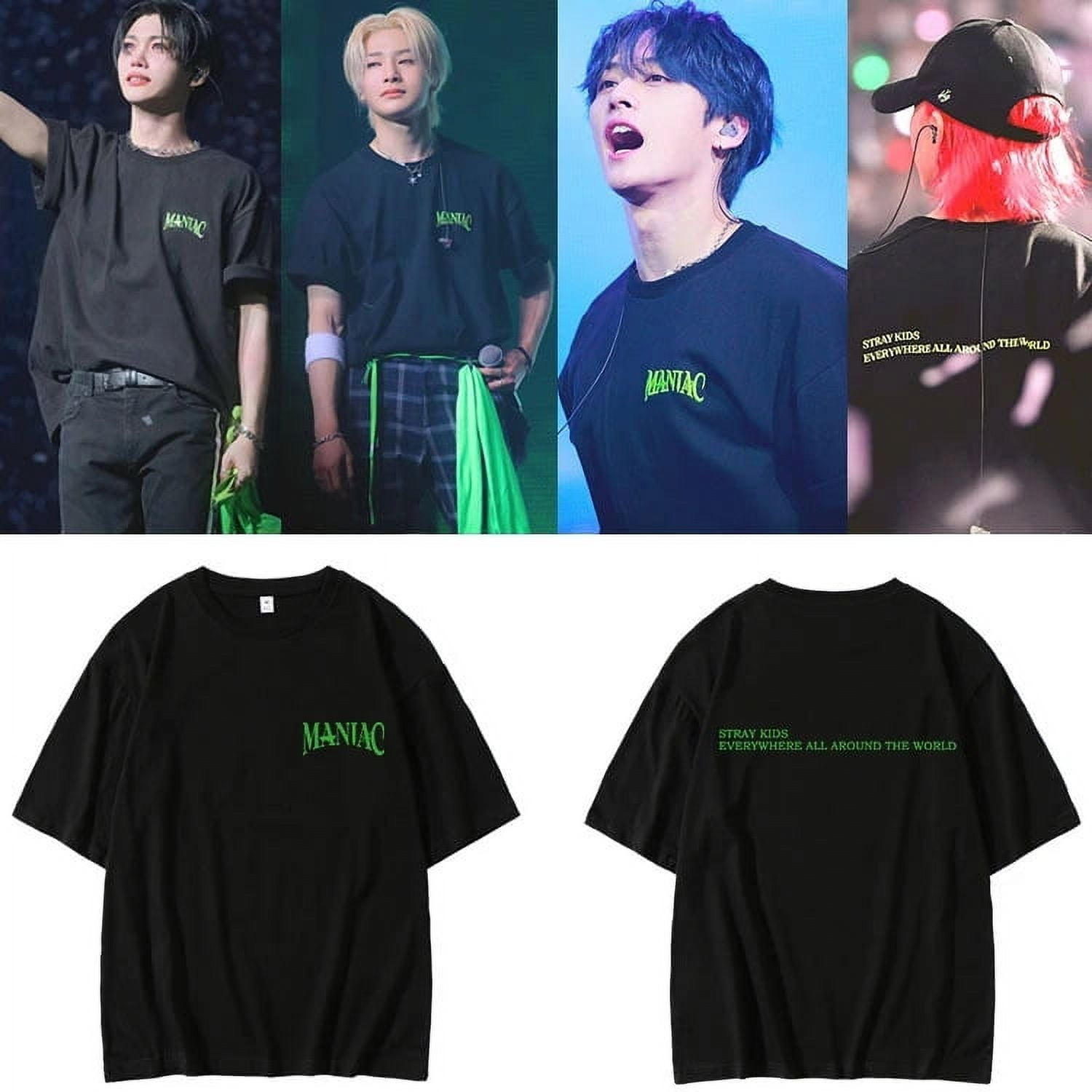 2023 Stray Kids Maniac T-Shirt Men/women Fashion Kpop T Shirt