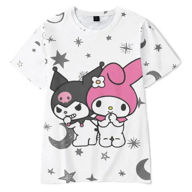 2023 Summer Kids Clothes Baby Girls Cartoon Kuromi T Shirt Cute Anime ...