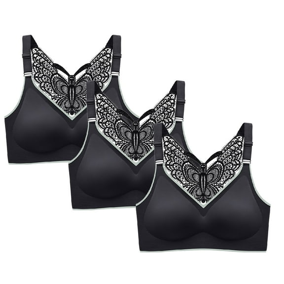 Bras for Womens,loopsun 3-Pack Women Bra Wire Free Underwears Base Vest Style Sports Underwear