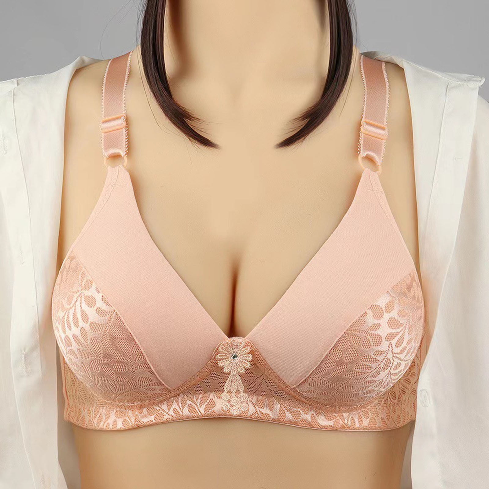 Mikilon Woman Sexy Ladies Bra Without Steel Rings Sexy Vest Large Lingerie  Bras Everyday Bra Women Fashion Clothes 2023 on Sale