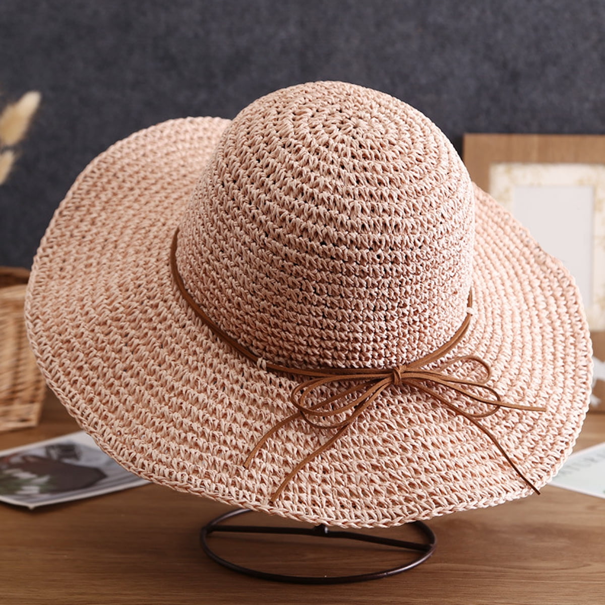 Foldable Round Flat Top Wide Brim Straw Hat For Women And Men Available  Perfect For Summer Beach And Outdoor Holidays From Fashion20221, $39.08