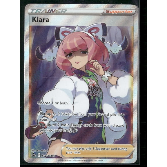 2023 Sword & Shield Promos Klara Holo Black Star Promo Full Art Promo Trainer Card FA #SWSH302