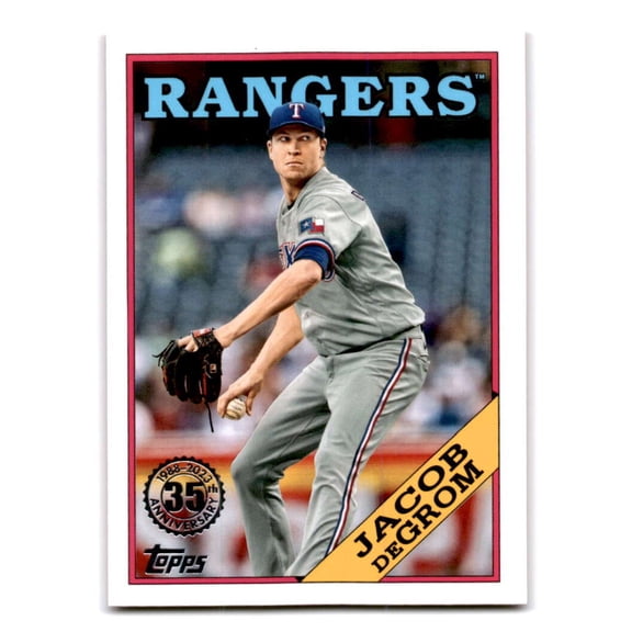 2023 TOPPS 1988 BASEBALL IES 2 #2T88-24 JACOB DEGROM TEXAS RANGERS