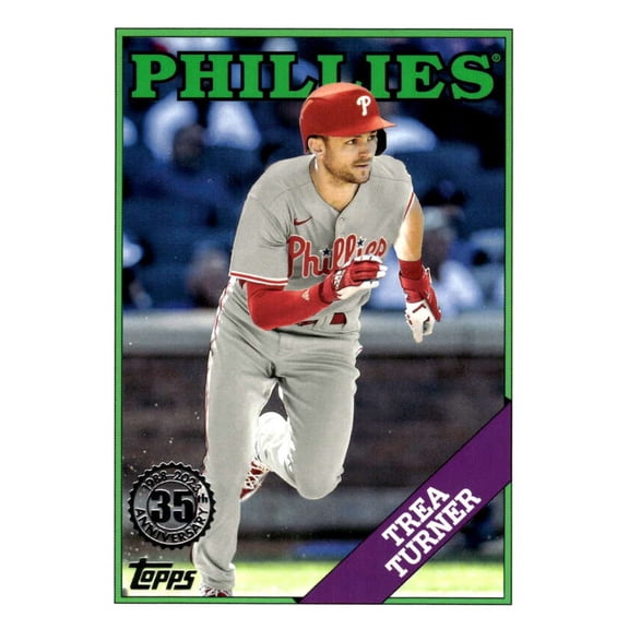 2023 TOPPS 1988 BASEBALL IES 2 #2T88-44 TREA TURNER PHILADELPHIA PHILLIES