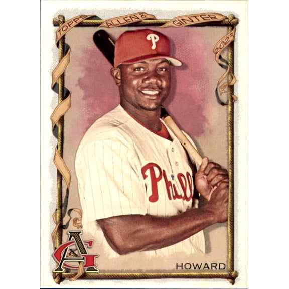 2023 TOPPS ALLEN AND GINTER #131 RYAN HOWARD PHILADELPHIA PHILLIES