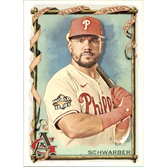 2023 TOPPS ALLEN AND GINTER #167 KYLE SCHWARBER PHILADELPHIA PHILLIES