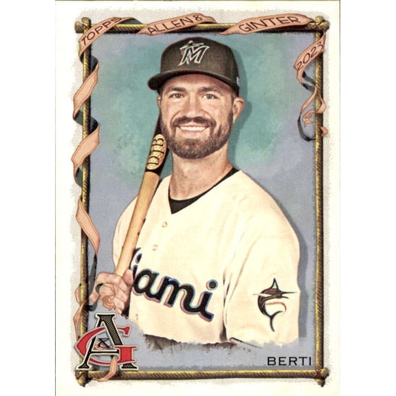 2023 TOPPS ALLEN AND GINTER #227 JON BERTI MIAMI MARLINS